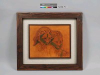 藏品(皮革藝術創作-瑁瑁．瑪邵(2006)《彩虹的容顏》)的圖片